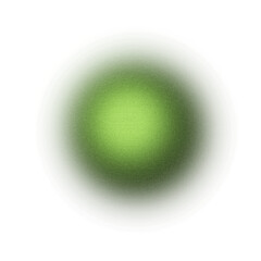 Green white illuminated spots on transparent, grainy color gradient background, noise texture effect, copy space
