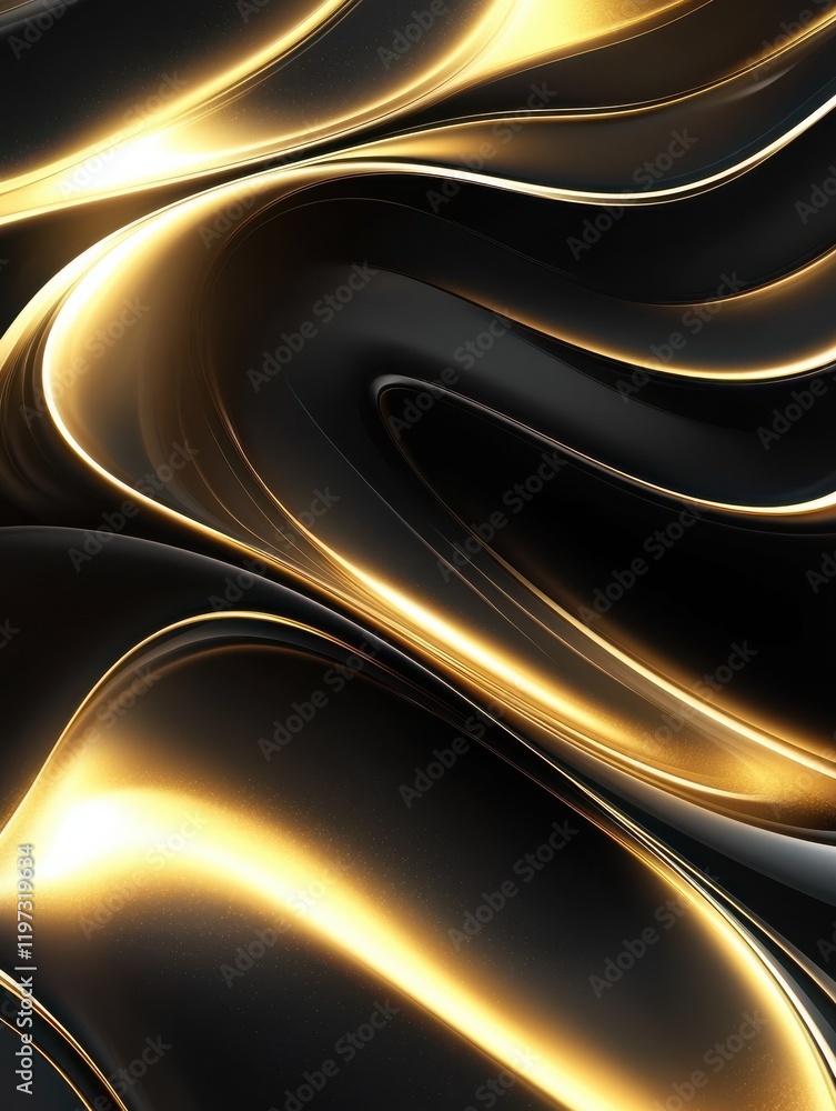 Poster shiny waves abstract background. vector design