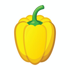yellow pepper isolated on white