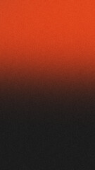 Red illuminated on black, grainy color gradient background, noise texture effect, copy space