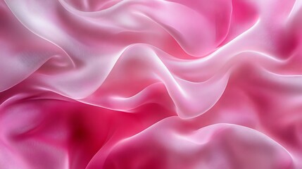 Obraz premium Soft Pink Satin Fabric Background Delicate Texture, Smooth Gradients, and Diffused Light