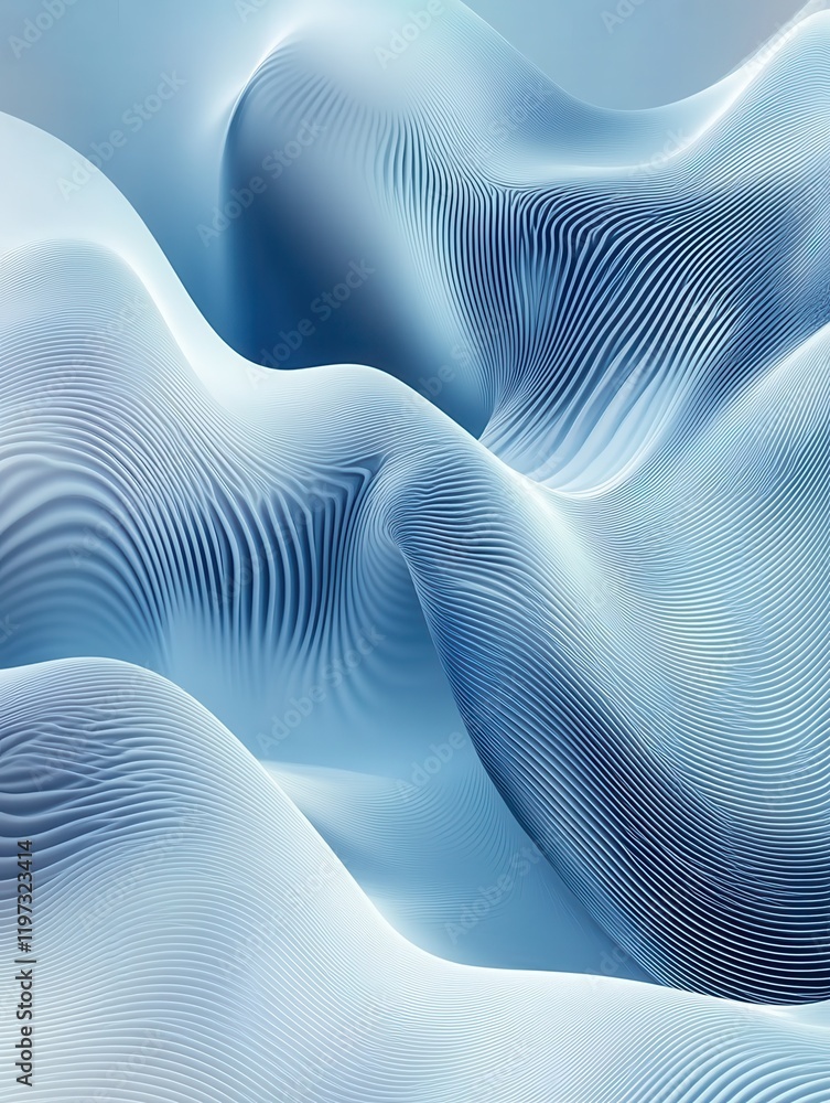 Poster concept technology background with waves. vector template eps 10