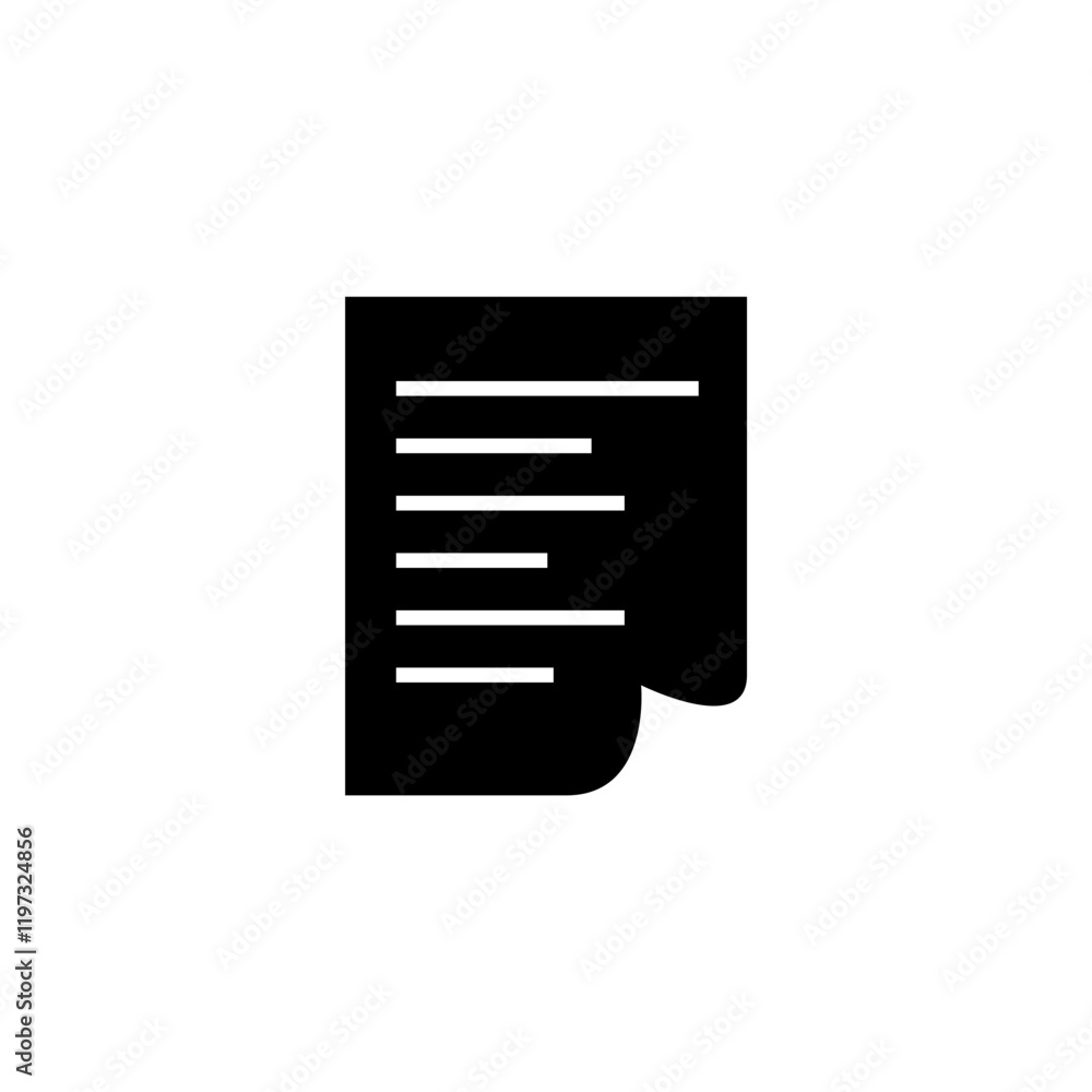 Poster document icon. office document icon design template.