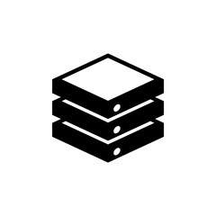 Server Icon. Cloud Storage Icon Design Template.
