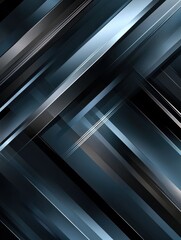Obraz premium Blue, grey and black geometric abstract banner. Hi-tech vector background