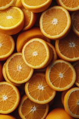 Fresh ripe oranges close up with juicy texture.