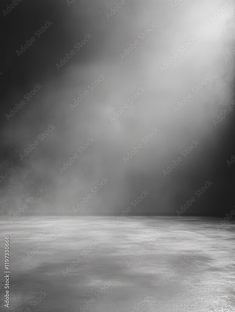 Poster abstract grey gradient room wallpaper with copy space. art and design concept. 3d rendering
