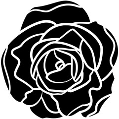 bouquet illustration romantic silhouette rose logo beautiful icon flower outline floral red nature valentine blossom plant wedding love spring shape or vector graphic background