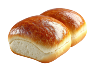 Baking fresh hot dog buns on a culinary studio environment high fidelity concept isolated on transparent background png