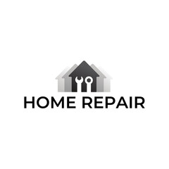 House Repairs logo design template vector illustration. House renovation symbol, icon.