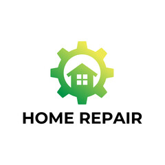 House Repairs logo design template vector illustration. House renovation symbol, icon.