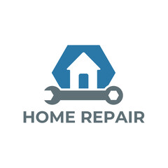 House Repairs logo design template vector illustration. House renovation symbol, icon.
