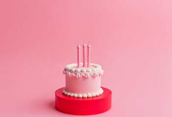 birthday cake with candle