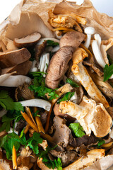 champignons frais à cuisiner