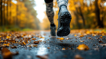 A person with a prosthetic leg running on a track, showcasing resilience and strength