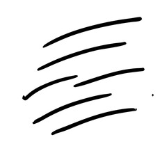 Fototapeta premium Simple black curved lines with minimal design