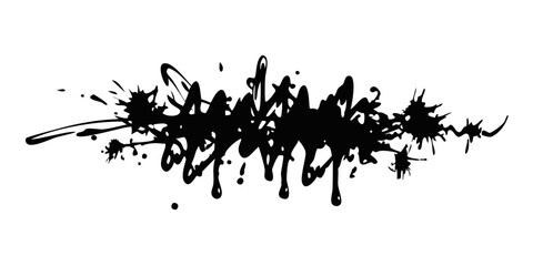 Splattered ink with abstract texture