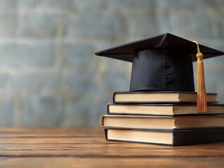 Graduation celebrations university campus academic achievement indoor setting close-up view education concept