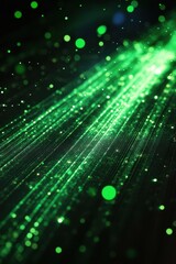 Obraz premium Emerald Galaxy: A Cosmic Dance of Light and Energy