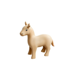 charming beige wooden toy horse