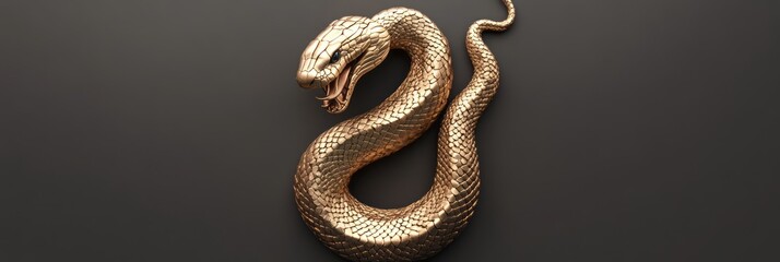 Obraz premium wood snake concept of chinese new year