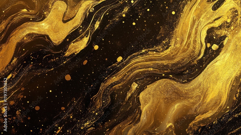 Poster Vector gold marble texture pattern background with hight resolution
