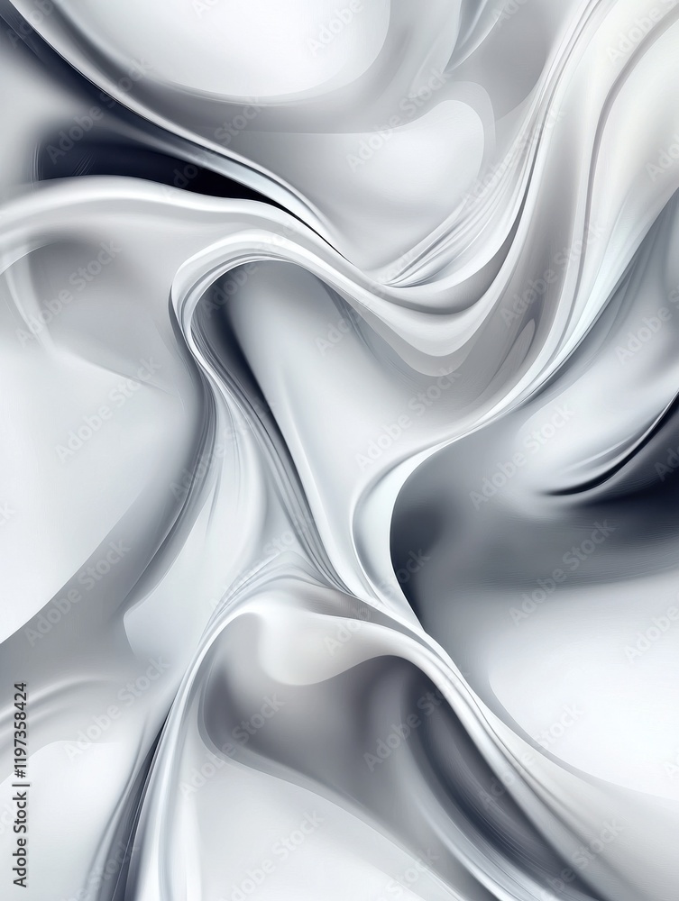 Poster grey and white abstract smooth gradient background. modern vector design