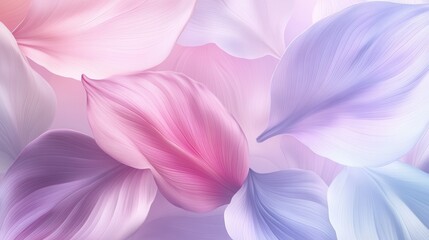 Fototapeta premium Abstract Floral Background with Delicate Pink and Purple Petals.