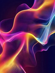 Obraz premium Abstract blurred gradient mesh background. Colorful smooth banner template.Trendy creative vector. Intense blank Holographic spectrum gradient for cover.