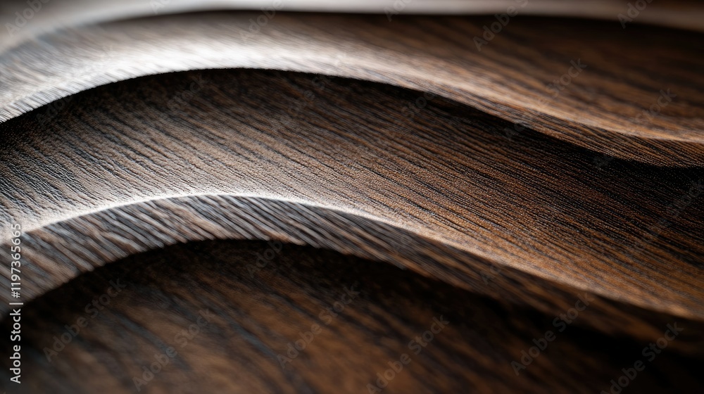 Poster dark wooden table with intricate textures and a matte finish, captured in close-up for use as a back