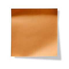 Light brown post-it paper with a transparent shadow; PNG format