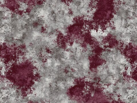 Abstract Burgundy Grey Splashes Texture Background Seamless Pattern - Powered by Adobe