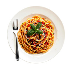 spaghetti with tomato sauce