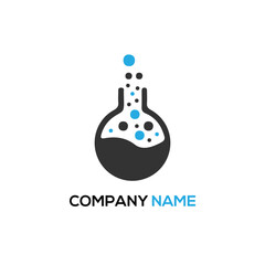 Colorful test tubes icons