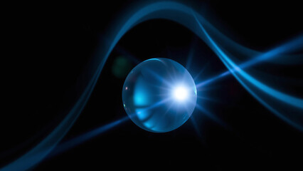 A mesmerizing abstract representation of a distorted ball, executed in a hypnotic loop style