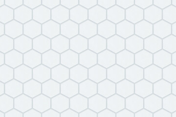 カクカクした白い六角形のタイルが貼られた背景