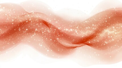 Fototapeta premium Abstract Brown Wave Background with Sparkling Shimmering Glitter Effect