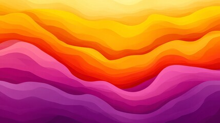 Abstract Colorful Waves Background Vibrant Orange Purple and Yellow Hues