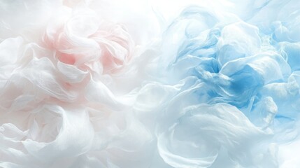 Obraz premium Elegant Pastel Pink and Light Blue Silk Fabric Texture Background