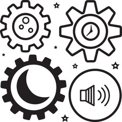 Isolated black electronic tecnology icon Vector, black electronic tecnology Silhouette,black electronic tecnology icon set, black electronic tecnology for logo,color black location Vector illustration