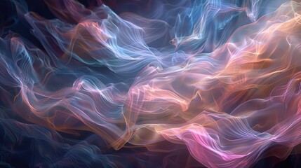 Ethereal wisps of color weaving a tapestry of captivating elegance