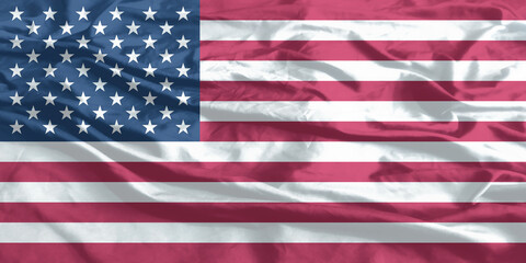 Obraz premium United States of America Flag Waving Close Up