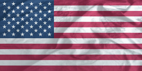 Naklejka premium United States of America Flag Waving Close Up