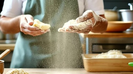 Cooking Class Fun with Flour Tossing Partners Preparing Pasta