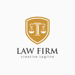 Law Firm logo, scale logo,advocate, attorney logo template