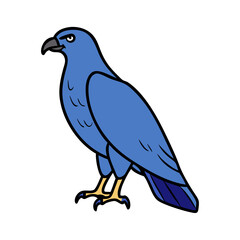 hawk silhouette icon, hawk silhouette vector illustration-simple illustration of hawk silhouette, perfect for hawk silhouette logos and themed design 