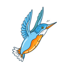 kingfisher diving icon, kingfisher diving vector illustration-simple illustration of kingfisher diving, perfect for kingfisher diving logos and themed design 