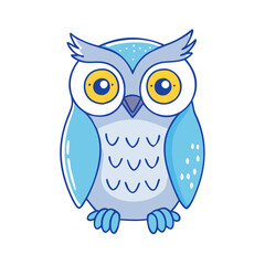 owl icon, owl vector illustration-simple illustration of owl, perfect for owl logos and themed design 