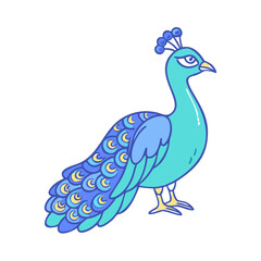 peacock icon, peacock vector illustration-simple illustration of peacock, perfect for peacock logos and themed design 