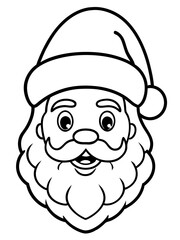 Santa Claus Coloring Page: Fun and Festive Activity for Kids.